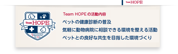 Team HOPE の活動内容