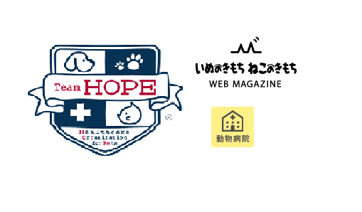 いぬのきもちねこのきもちWEB上でTeam HOPE賛同病院の検索ができるようになりました